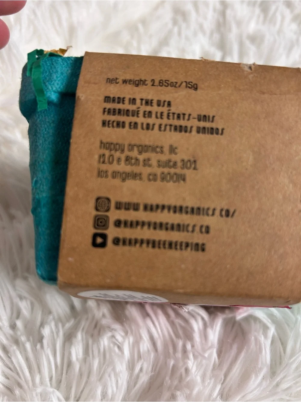 Happy Organics Strawberry Shaped Beeswax Candles, NEW made in LA